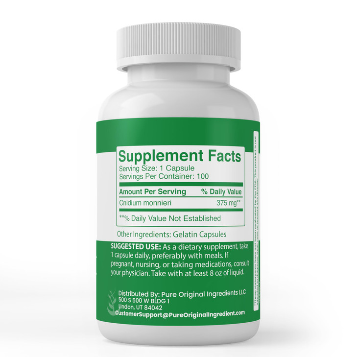 Pure Original Ingredients Cnidium Monnieri, (100 Capsules) Always Pure, No