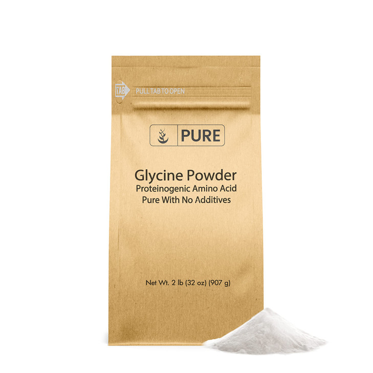 Pure Original Ingredients Glycine Powder (2lb) Non-GMO, Non-Essential Amino