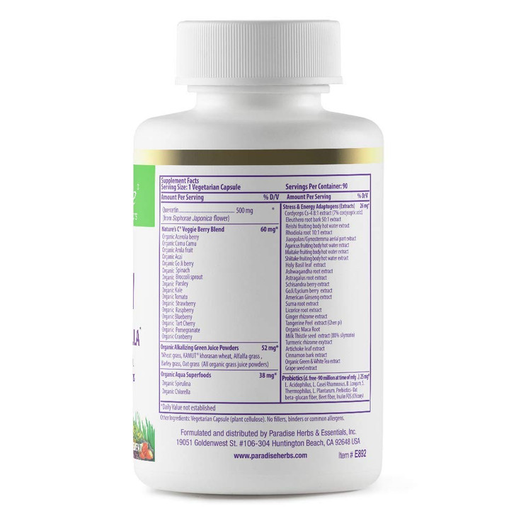 Paradise Herbs Earth's Blend Quercetin, for Immunity, Antioxidant Activity