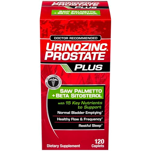 Urinozinc Prostate Plus, Saw Palmetto & Beta Sitosterol Supplement for Men