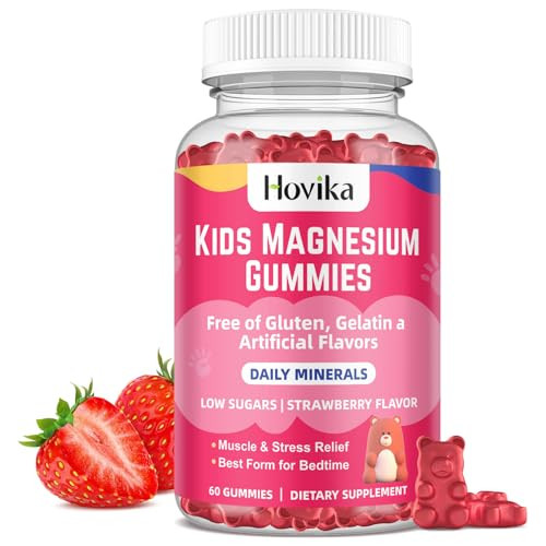 Magnesium Gummies for Kids - Magnesium Citrate + Vitamin B6 & D3