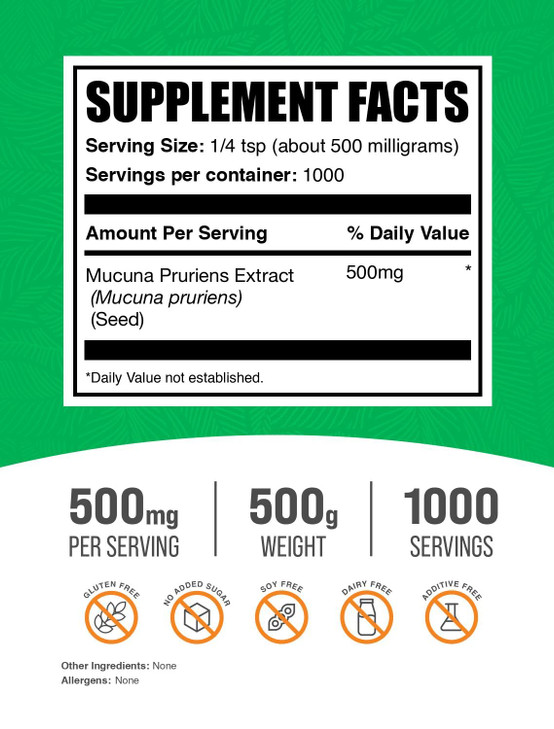 BulkSupplements.com Mucuna Pruriens Extract Powder