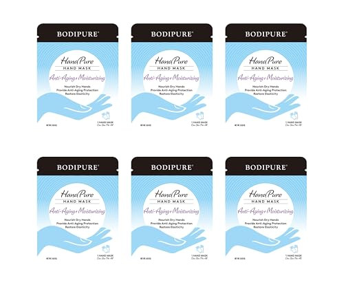 HandPure Hand Repair & Anti-Aging Hand Mask  20-Minute Moisturizing Gloves for Dry, Cracked Hands, Softens Cuticles, Paraben-Free, With Natural Bota