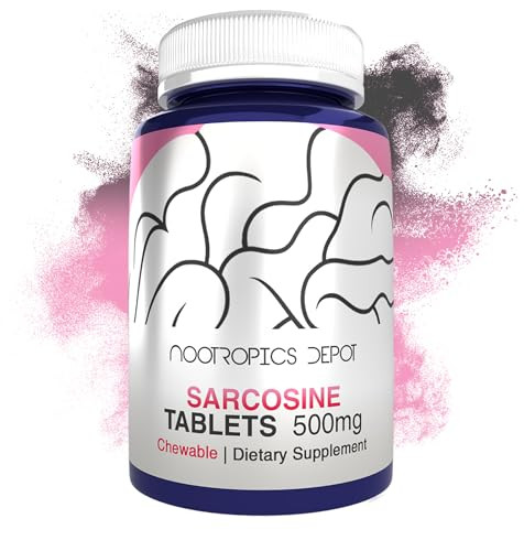 Nootropics Depot Sarcosine Tablets | Chewable | 500mg | 120 Count