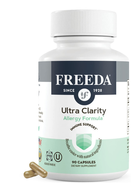 FREEDA Natural Allergy Formula with Quercetin, Bromelain & Nettle Leaf