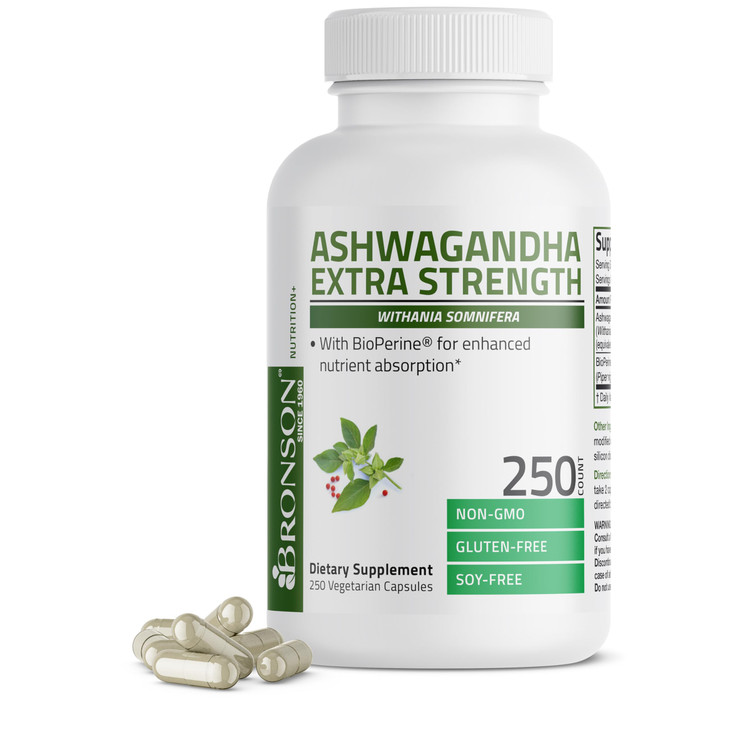 Bronson Ashwagandha Extra Strength Stress & Mood Support with BioPerine