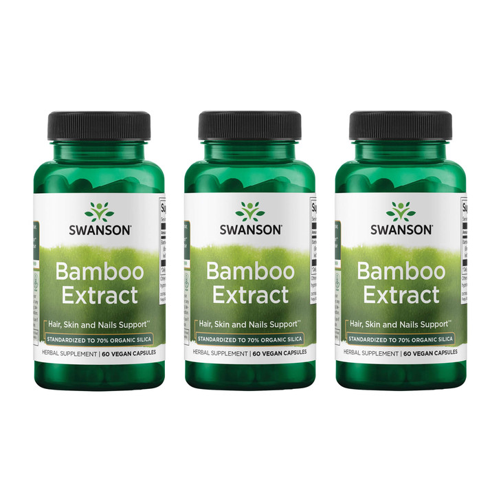 Swanson Bamboo Extract - Natural Hair, Skin and Nails Supplement