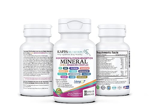 KAPPA NUTRITION (90 Capsules,Vitamin K2, Vitamin D3, Zinc, Selenium, Vanadium