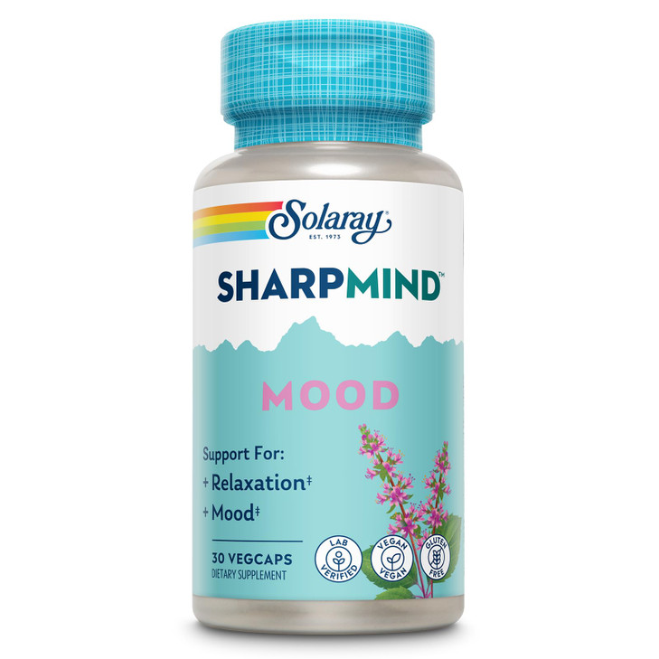 SOLARAY SharpMind Mood Support Supplement, Nootropic for Relaxation