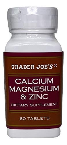 Trader Joe's Calcium Magnesium & Zinc 60 Tablet