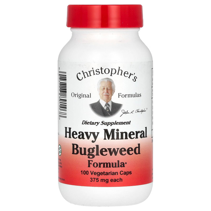 Dr. Christopher's Formulas Heavy Mineral Bugleweed Formula - 400 mg - 100 Caps