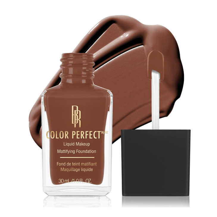 Black Radiance Color Perfect Liquid Full Coverage Foundation Makeup, Espresso, 1 Fluid Ounce