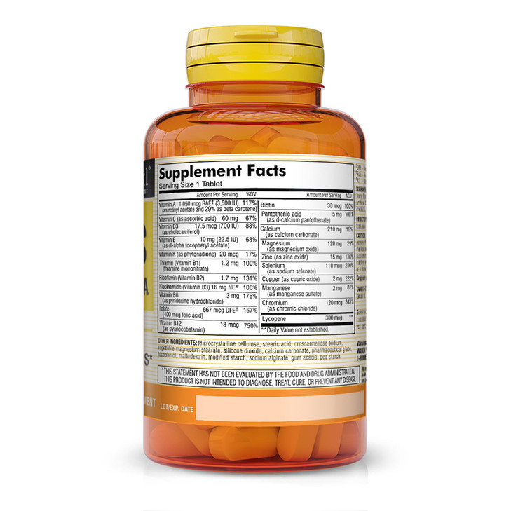 MASON NATURAL, Mens Daily Formula Equivalent to One a Day Mens Brand Tablets