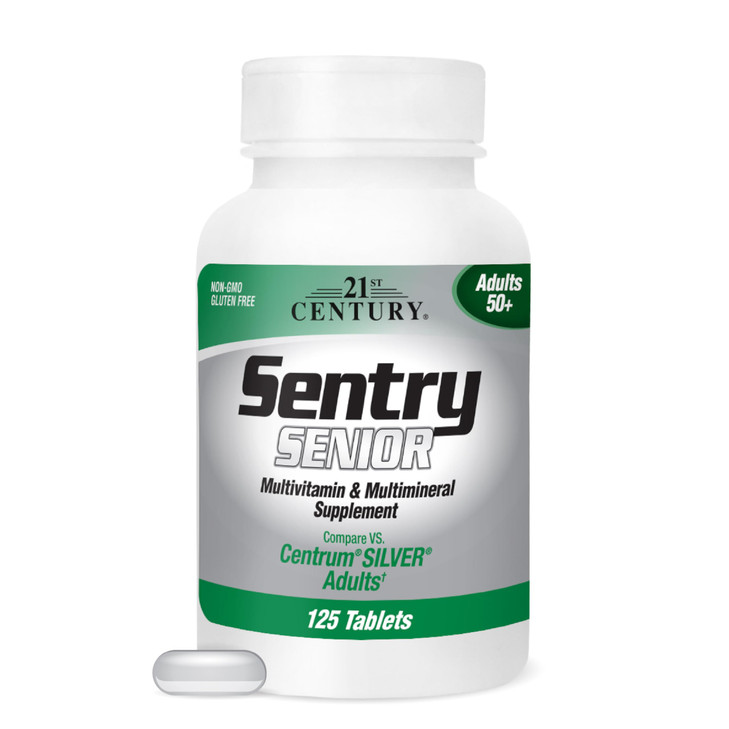 21st Century Sentry Senior Tablets, 125-Count (22390)