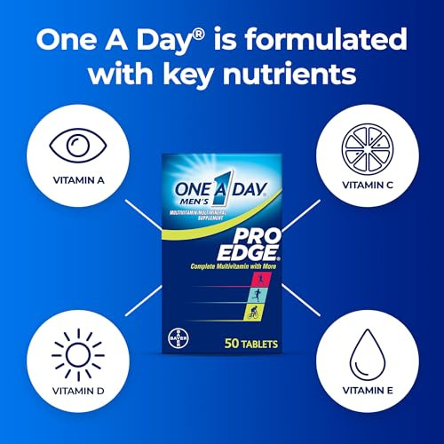 One A Day Mens Pro Edge Multivitamin, Supplement with Vitamin A,C,D, E and Zinc