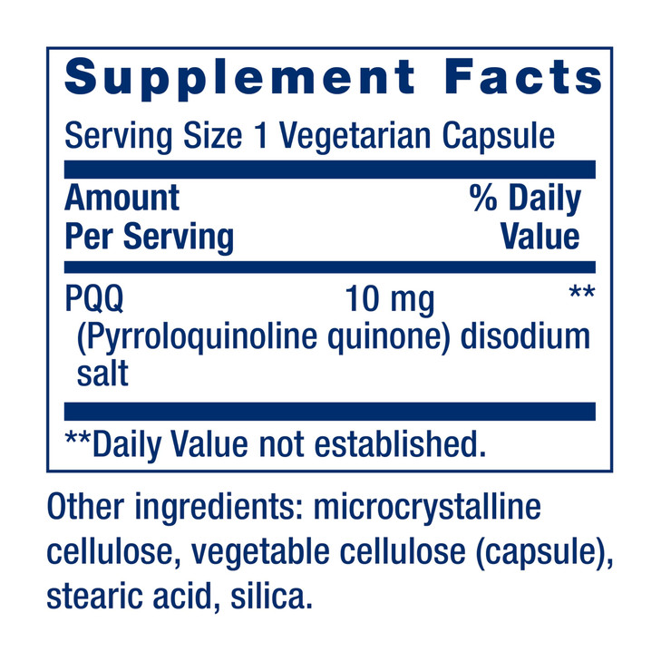 Life Extension PQQ Caps - Pyrroloquinoline Quinone, 10 mg