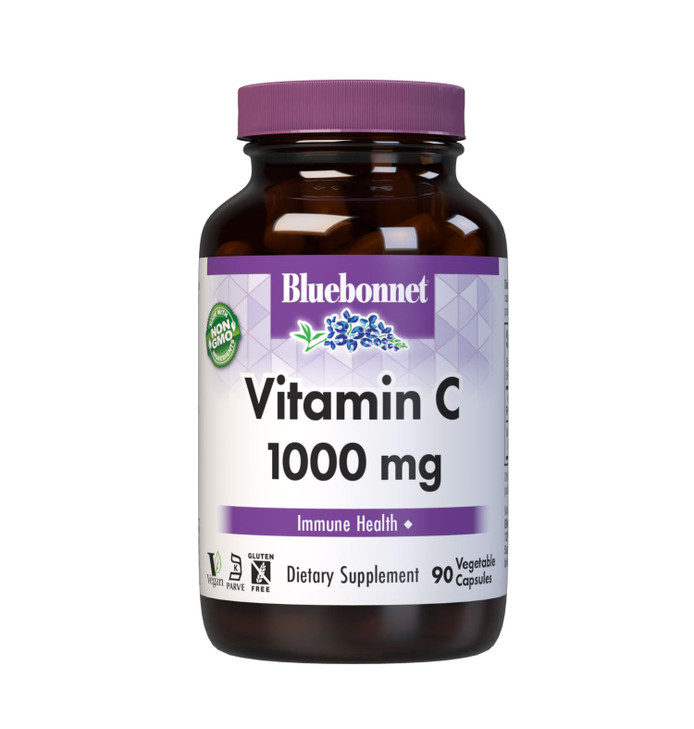 Bluebonnet Nutrition Vitamin C 1000 mg Vegetable Capsules, Ascorbic Acid