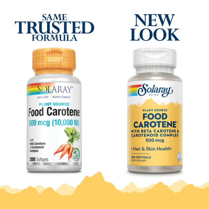SOLARAY Food Carotene, Vitamin A 10000 IU