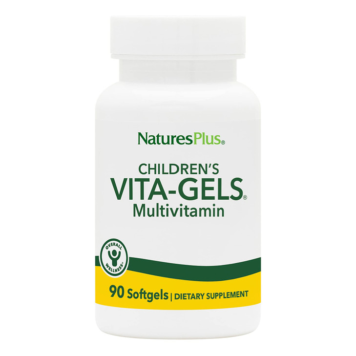NaturesPlus Childrens Vita-Gels Multivitamin, Natural Orange Flavor