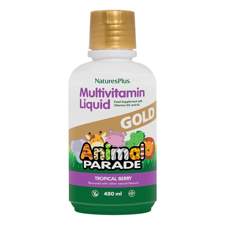 NaturesPlus Animal Parade Gold Children's Liquid Multivitamin, 16 fl oz