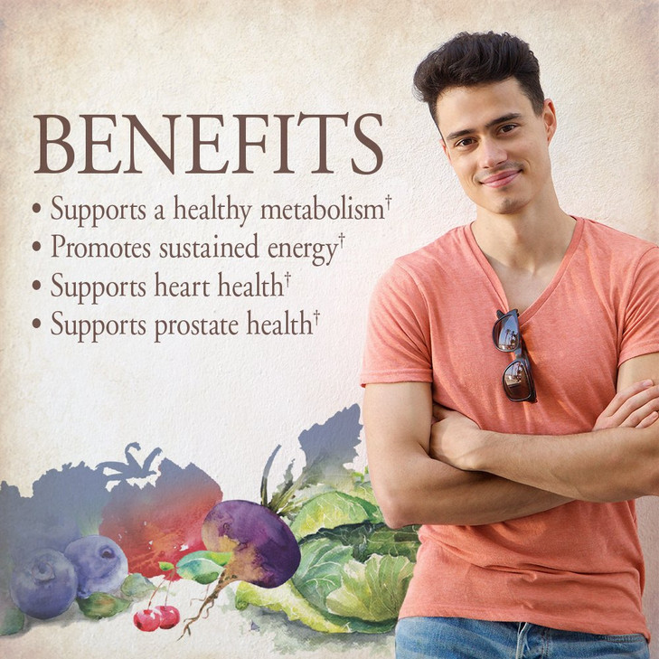Garden of Life Once Daily Whole Food Multivitamin for Men, Organic Mens Vitamins