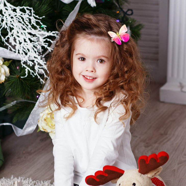 Gejoy 16 Pieces Glitter Butterfly Hair Clips for Girls Butterfly Glitter Barrette for Women Teens Hair Accessories