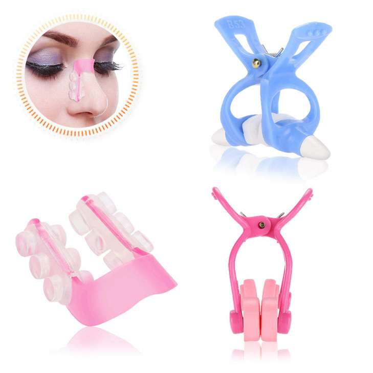 Nose Up Shaping Clip Shaper Kit, 3Pcs/Set Massager Roll Slimmer for Bridge Straightening Correction, Higher Set Face Beauty Tool
