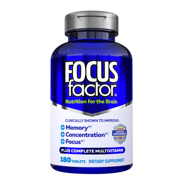 Focus Factor Brain Supplement Multivitamin Improve Memory and Clarity Boost