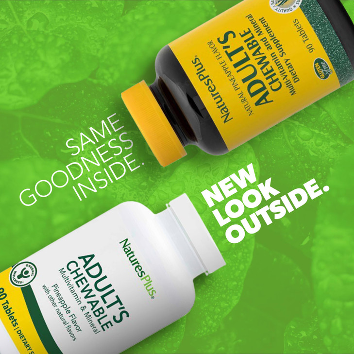 NaturesPlus Adult's Chewable, Pineapple Flavor
