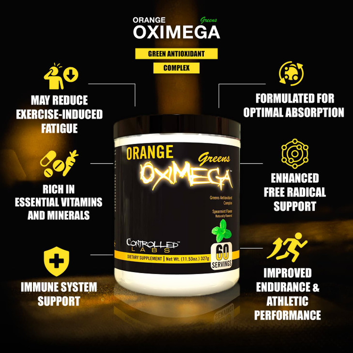 Controlled Labs Orange OxiMega Greens Spearmint -- 0.72 lb