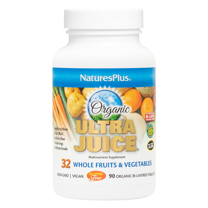 NaturesPlus Ultra Juice Multivitamin - 90 Bi-Layered Tablets