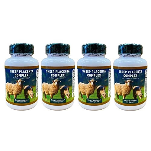4 bottles Sheep Placenta Complex 100 Capsules/bottle, Make In USA, FRESH, Faster