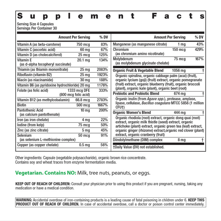 Rainbow Light Multivitamin for Women - 120 Capsules