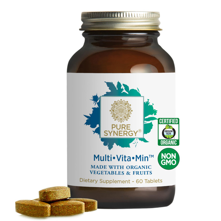 PURE SYNERGY Multi·Vita·Min - Vegan Multivitamin Made with Organic Whole Foods