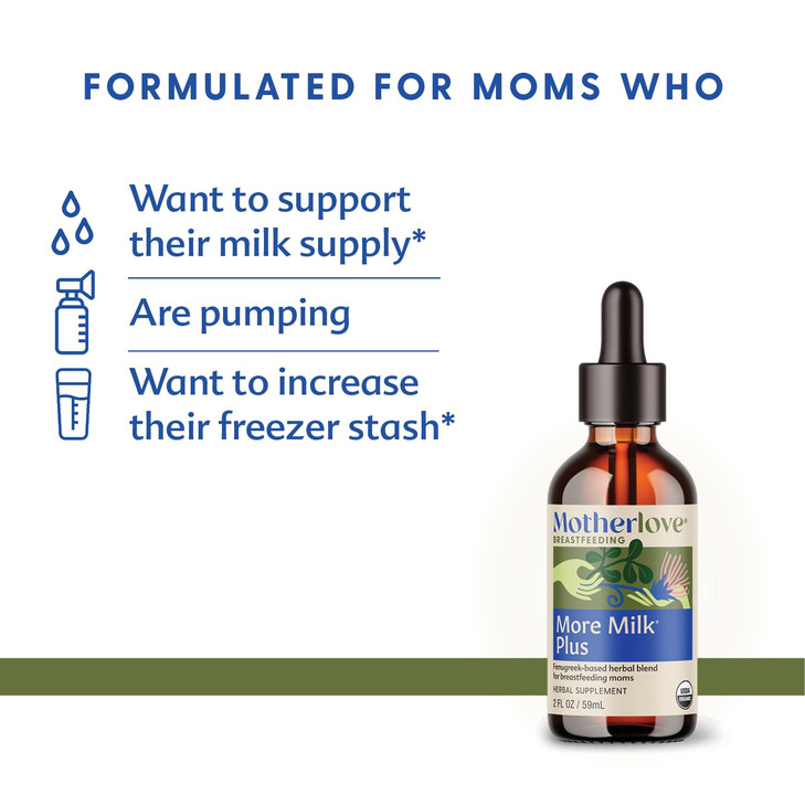 Motherlove More Milk Plus Tincture (4 oz Value Size) Fenugreek-Based Lactation