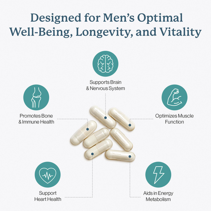 Dr. Fuhrman 2 Month Supply Multivitamin for Men + D3 Vitamin for Immune Support