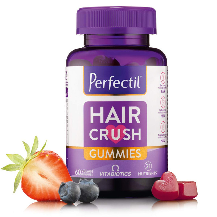 Perfectil Hair Crush Vitamin Gummies - Hair Growth and Thickening Formula
