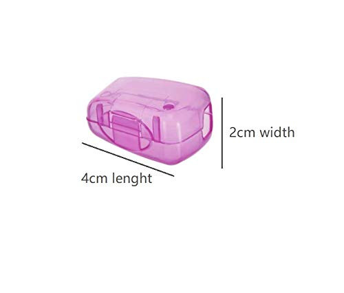 LASSUM 10 Pieces Toothbrush Head Cover Portable Brush Case Protective Caps for Home Daily Travel Outdoor Camping Sport Running Hiking