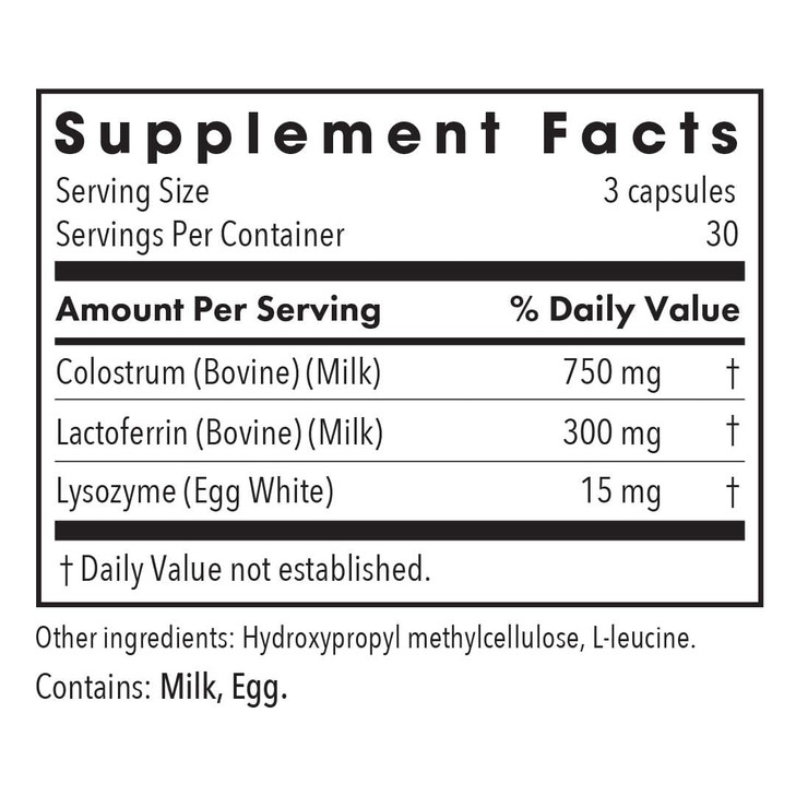 Allergy Research Group Laktoferrin with Colostrum Supplement