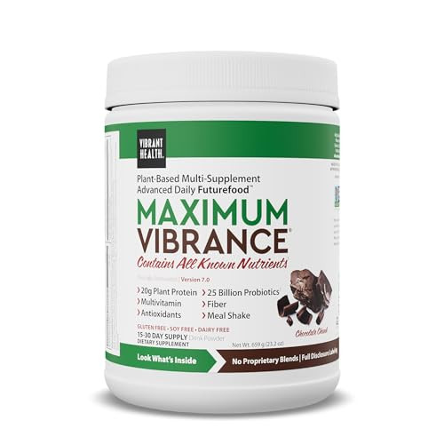Vibrant Health, Maximum Vibrance, Complete Vegan Meal Shake with Plant-Based