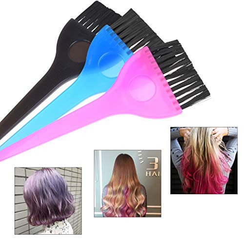Kare & Kind 9 Pcs Hair Coloring and Styling Kit - 3x Single Brushes, 1x Hair Dye Comb-Brush, 5x Hair Clips- For Balayage, Highlights, Foiling, Micro