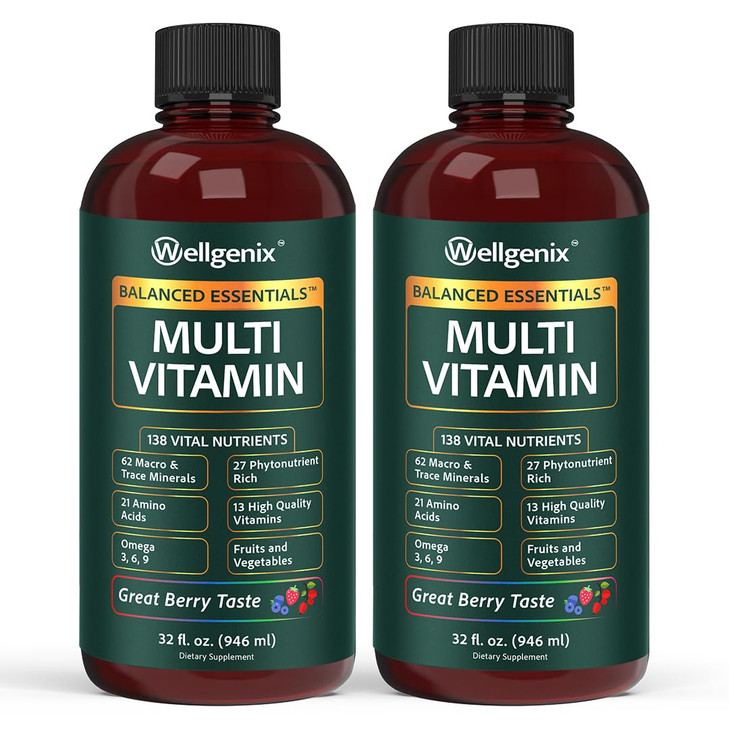 Balanced Essentials 2 Pack Natural Liquid Nutritional Supplement Vitamin 32