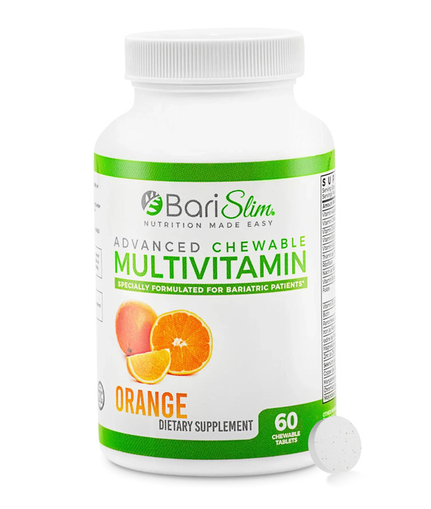 BariSlim Advanced Chewable Bariatric Multivitamin Tablets