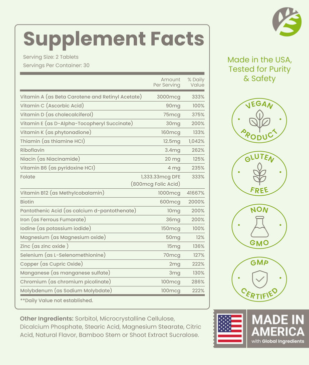 BariSlim Advanced Chewable Bariatric Multivitamin Tablets