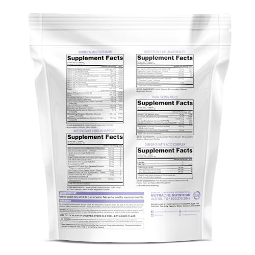 NutraOne MissOne Daily Vitamin Packs for Women Womens Daily Vitamins