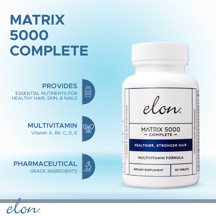 Elon Matrix 5000 Complete Multivitamin - Skin, Hair and Nail Growth Vitamins