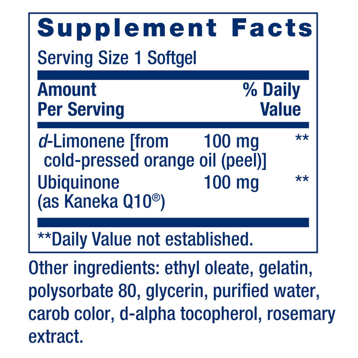 Life Extension CoQ10 (Ubiquinone) with d-Limonene