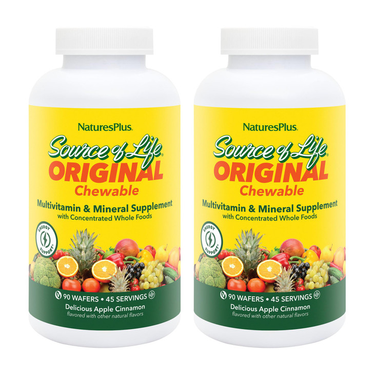 Natures Plus Source of Life Adults Chewable, Apple Cinnamon