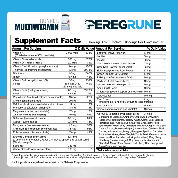 PEREGRUNE Runner Multivitamin