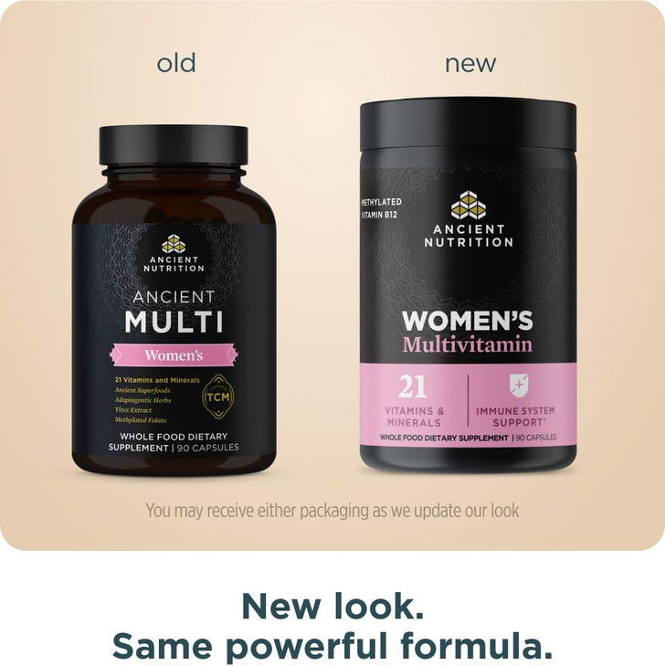 Ancient Nutrition Multivitamin for Women, Multi Women's, Methylated Vitamin D